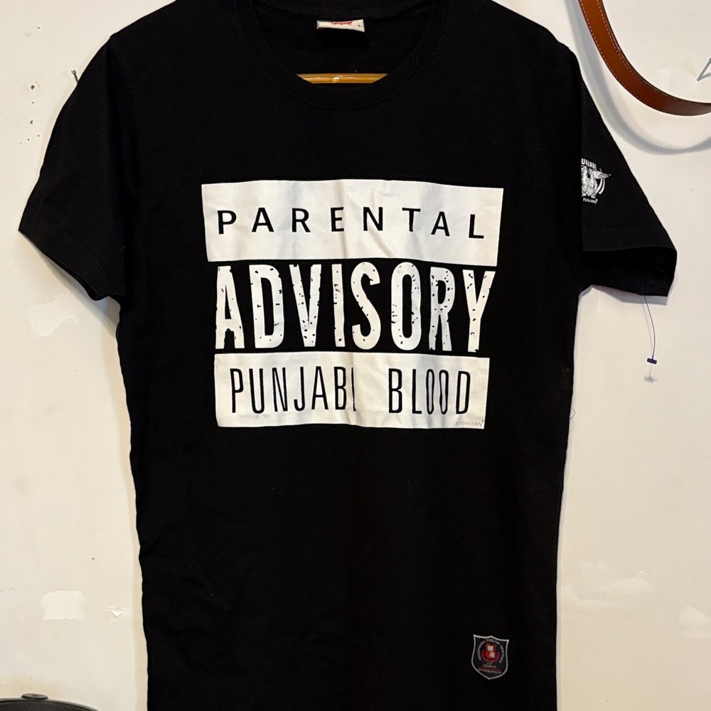 Punjabi Black Graphic Kids T-Shirt